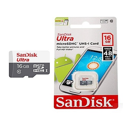 Thẻ nhớ Micro SD 16GB Sandisk Class 10