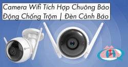 Lắp đặt camera wifi có chuông báo động chống trộm và đèn báo tại Quảng Nam - Đà Nẵng 